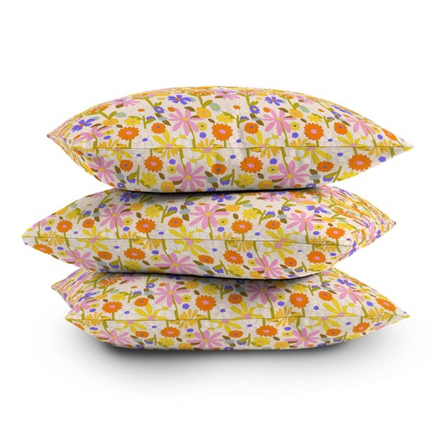 Alja Horvat Flower Power Outdoor Throw Pillow Deny Designs