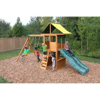 KidKraft Treasure Cove Wooden Swing Set F23860