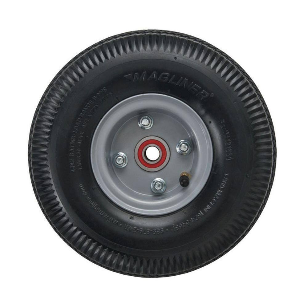 Magliner 10 in. x 3-12 in. Hand Truck Wheel 4-ply Pneumatic with Sealed Semi-Precision Bearings 121060