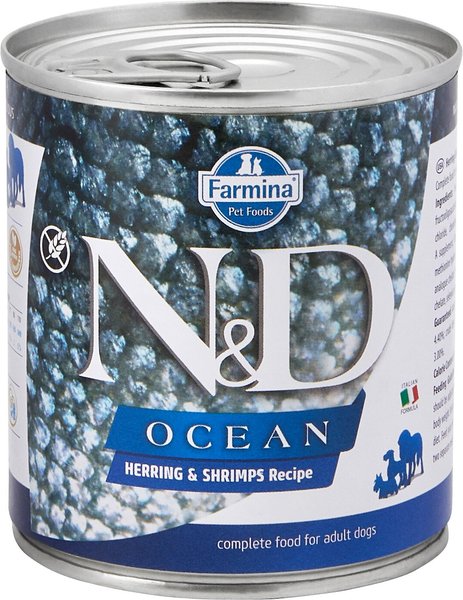 Farmina Natural and Delicious Ocean Herring and Shrimps Canned Dog Food