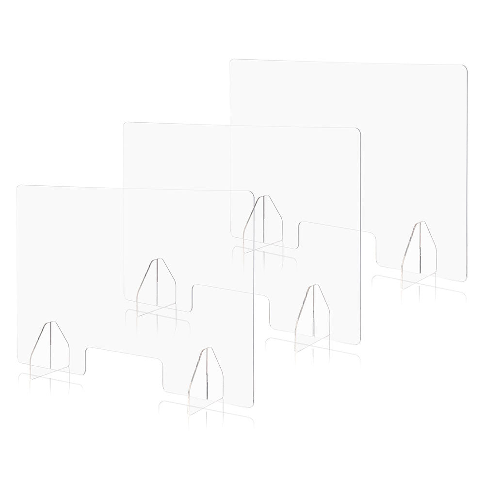 Yescom Sneeze Guards with Window Acrylic Desk Partitions 36x24