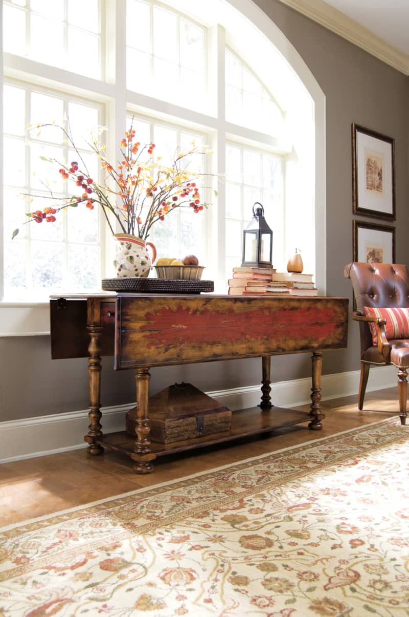 Hooker Furniture Living Room Vicenza Drop Leaf Console Table