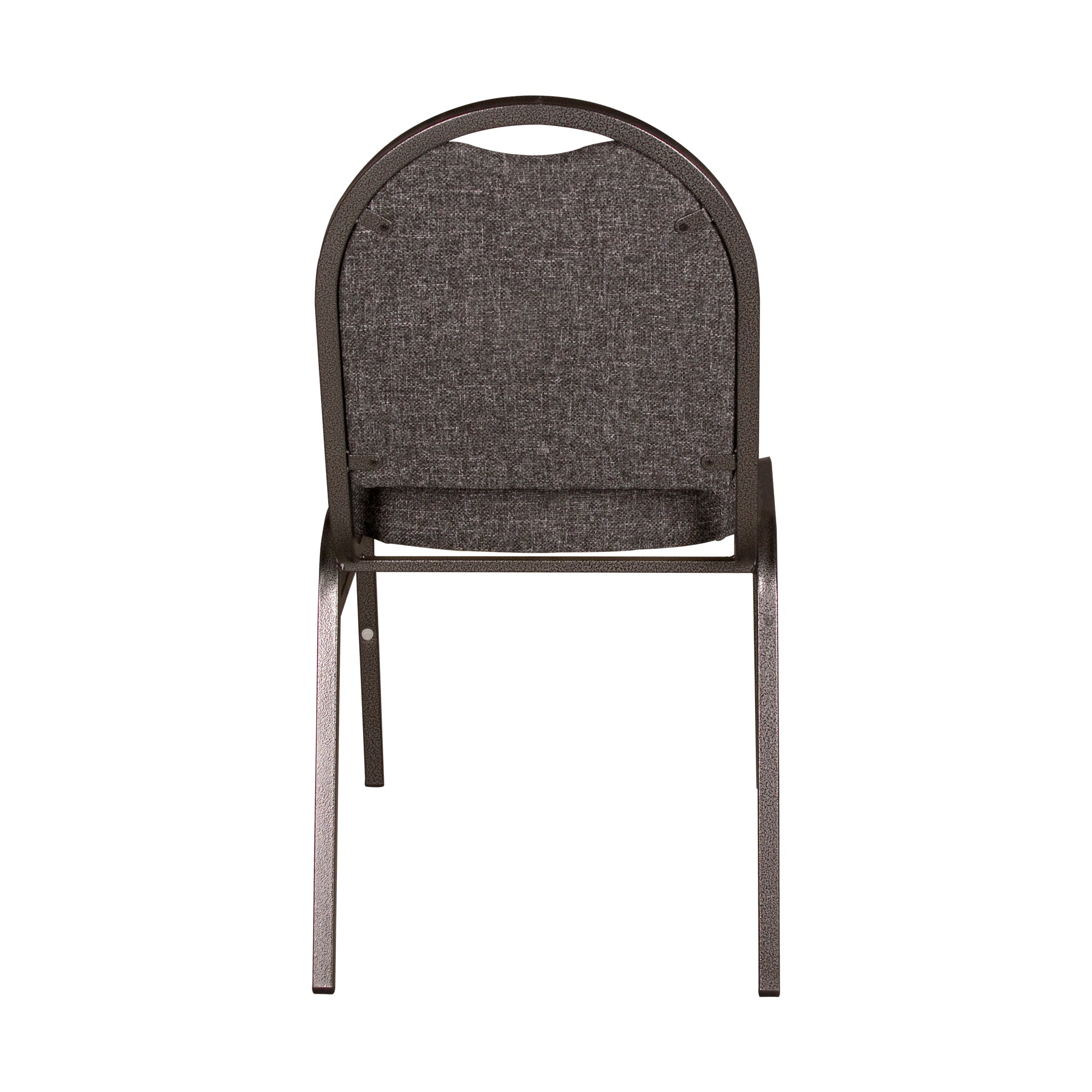 Norwood Commercial Furniture 250 Series Fabric Upholstered Stack Banquet Chair with 2.5" Thick Seat -  Dark Gray (Pack of 3)