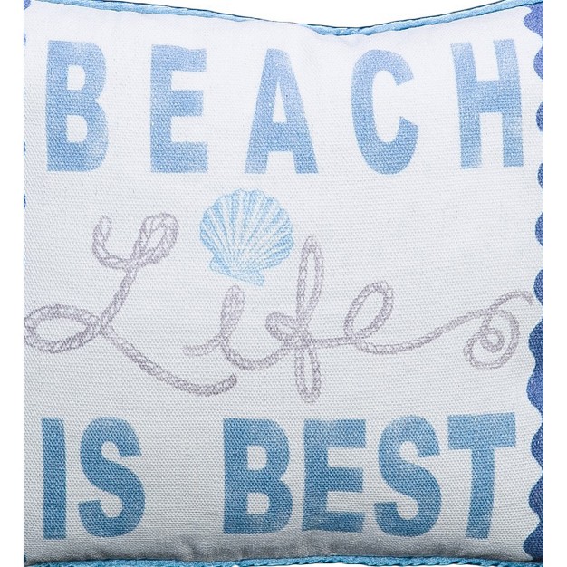 Shopsentral Beach Is Best Throw Pillow