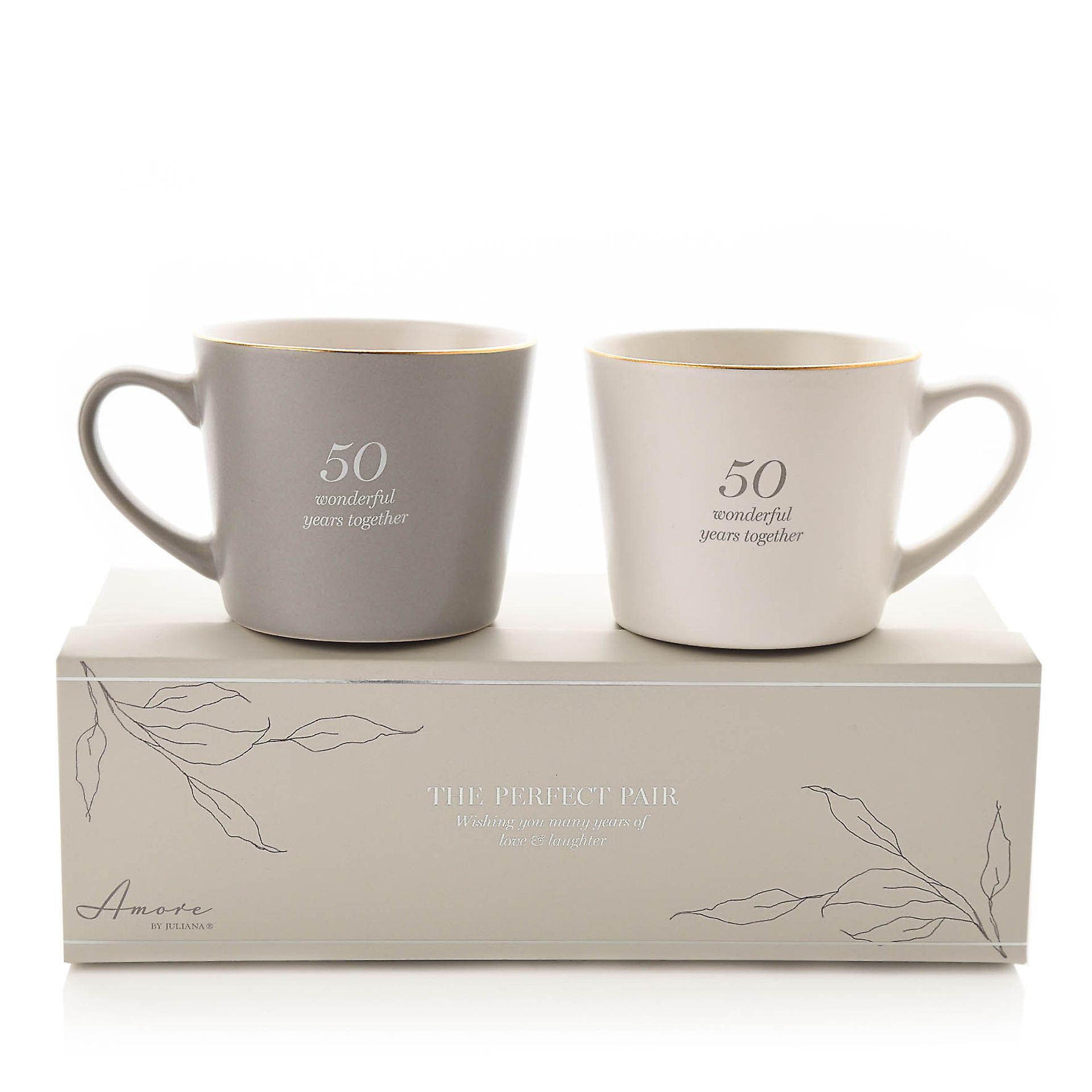 Widdop 50th Wedding Anniversary Gift Mugs