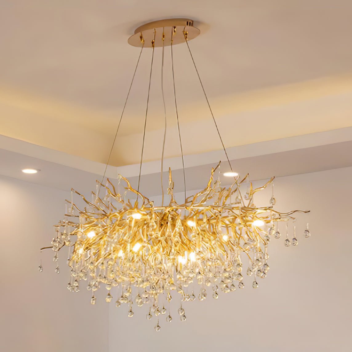 Teardrop Crystal Chandelier