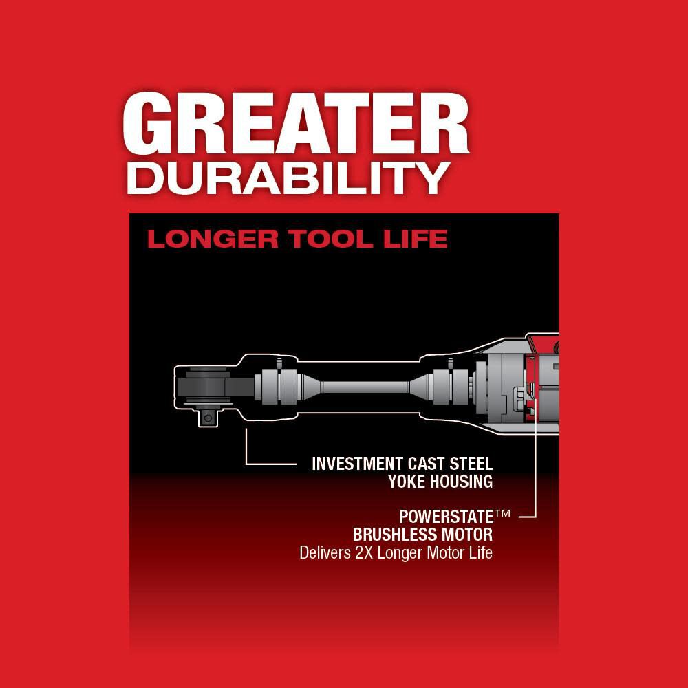 Milwaukee M12 FUEL 1/4 in. Extended Reach Ratchet (Bare Tool) 2559-20 from Milwaukee