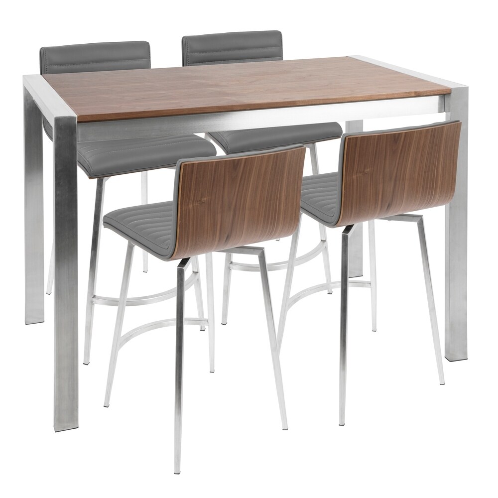 Mason 5 Piece Contemporary Counter Height Dining Set