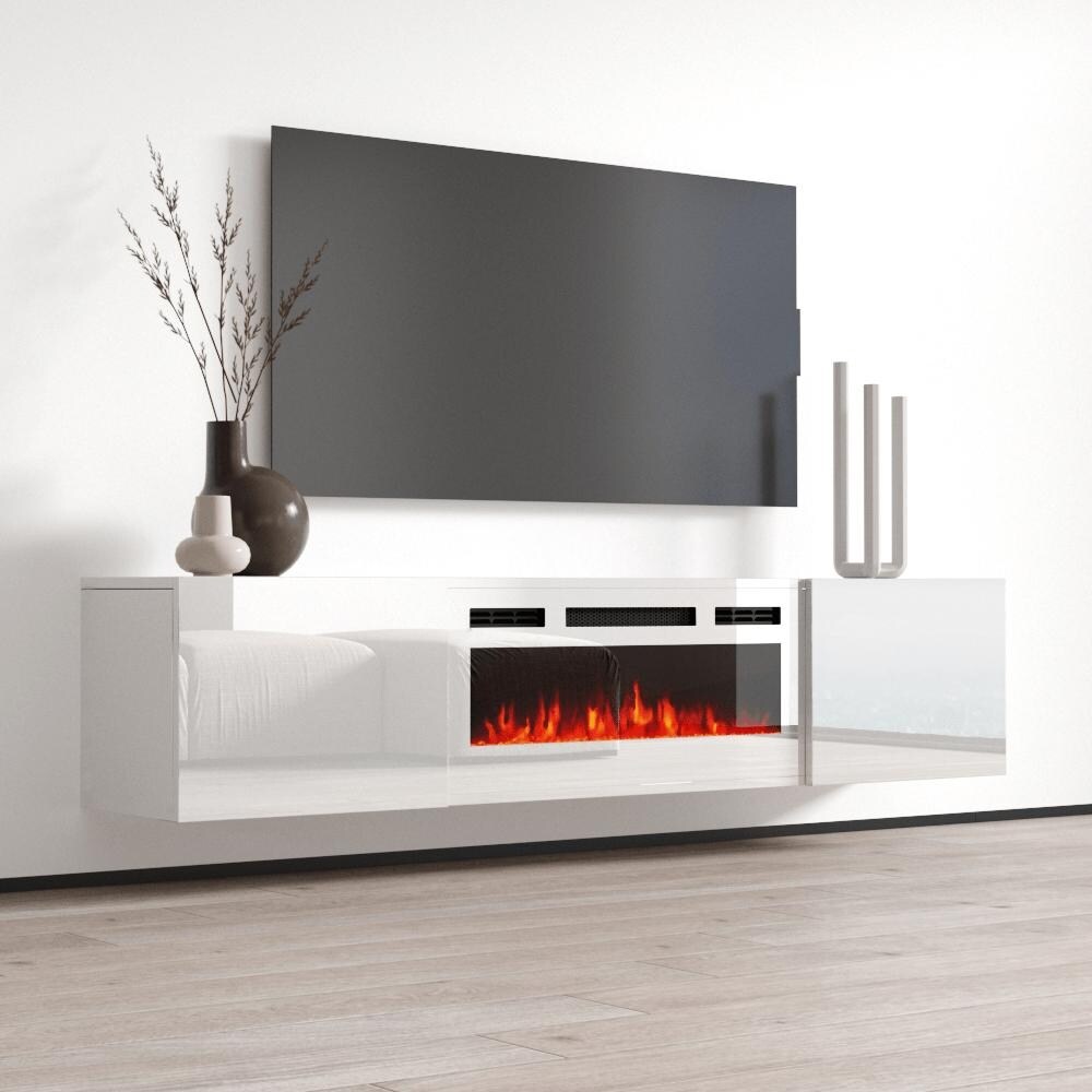 Cali WH EF Wall Mounted Electric Fireplace Modern 72\