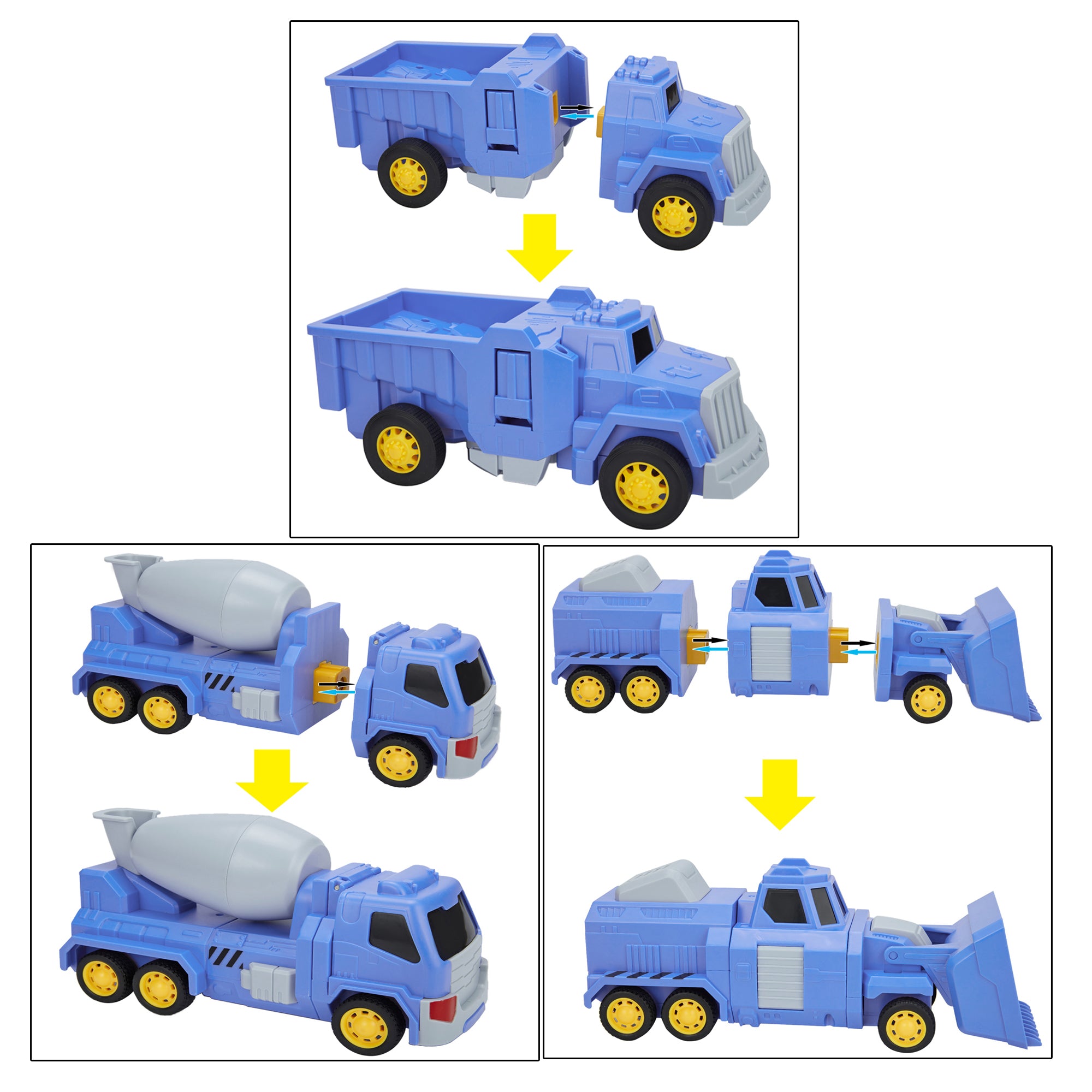 Transformer Toys for 3 4 5 6 Years Old Boys and Girls Gifts Transformers Kingdom Robot Truck Toys，Construction Assemble Toy