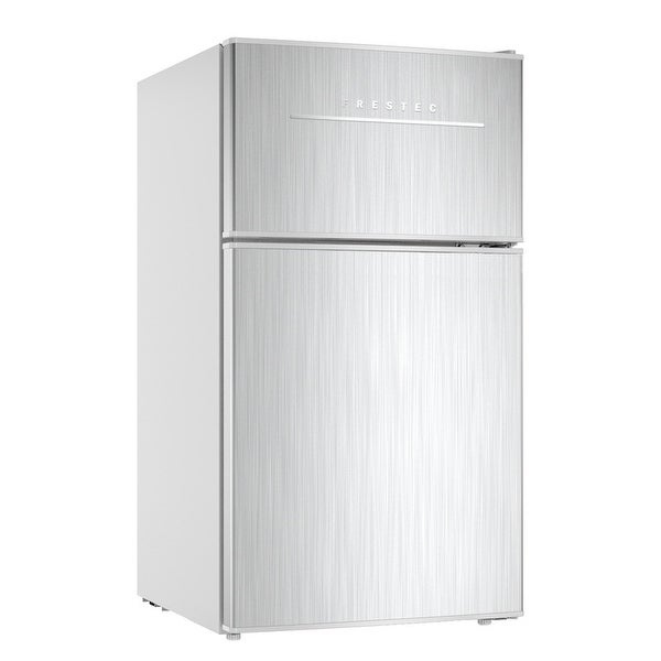 3.2 cu.ft. Mini Refrigerator with Freezer， Reversible Single Door， Energy Saving， Low Noise