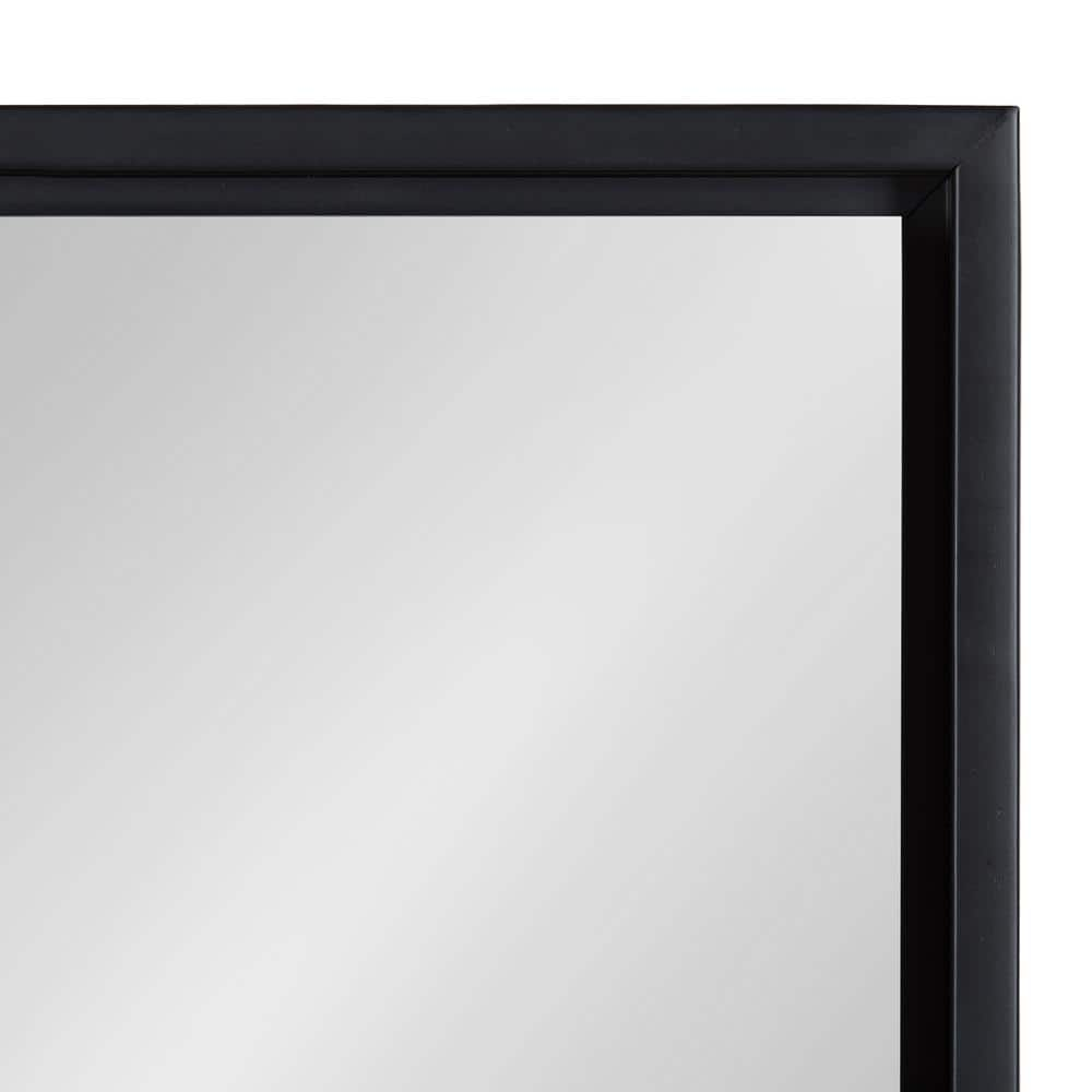 Kate and Laurel Medium Rectangle Black Modern Mirror (36 in. H x 24 in. W) 217795