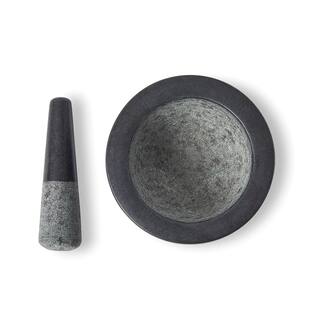 Fox Run 7 in. Dia Black Granite Mortar and Pest 3877