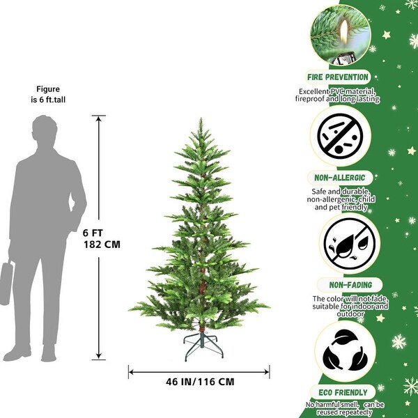 4/5/6/7/8 FT PE/PVC Mixed Automatic Steel Wire Christmas Tree