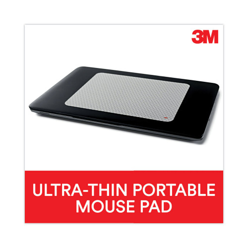 3M Precise Mouse Pad with Nonskid Repositionable Adhesive Back， 8.5 x 7， Bitmap Design (MP200PS)