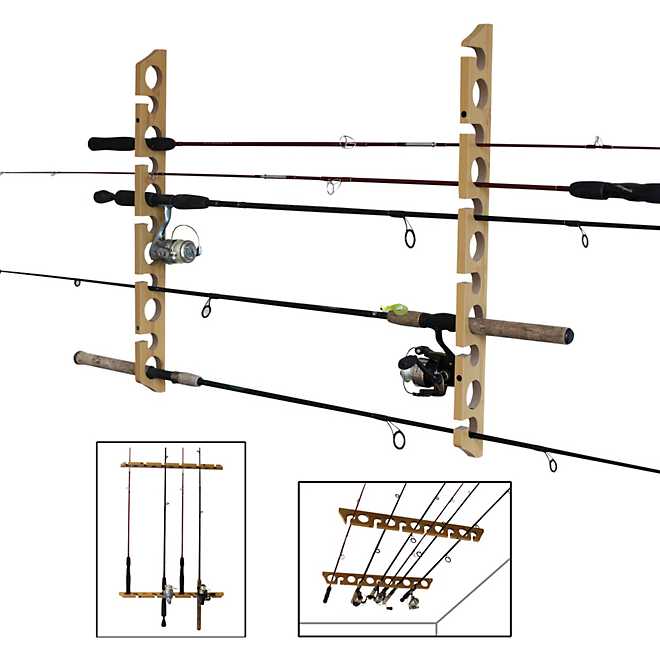 2-Piece 3-in1 11-Rod Wall or Ceiling Rod Rack