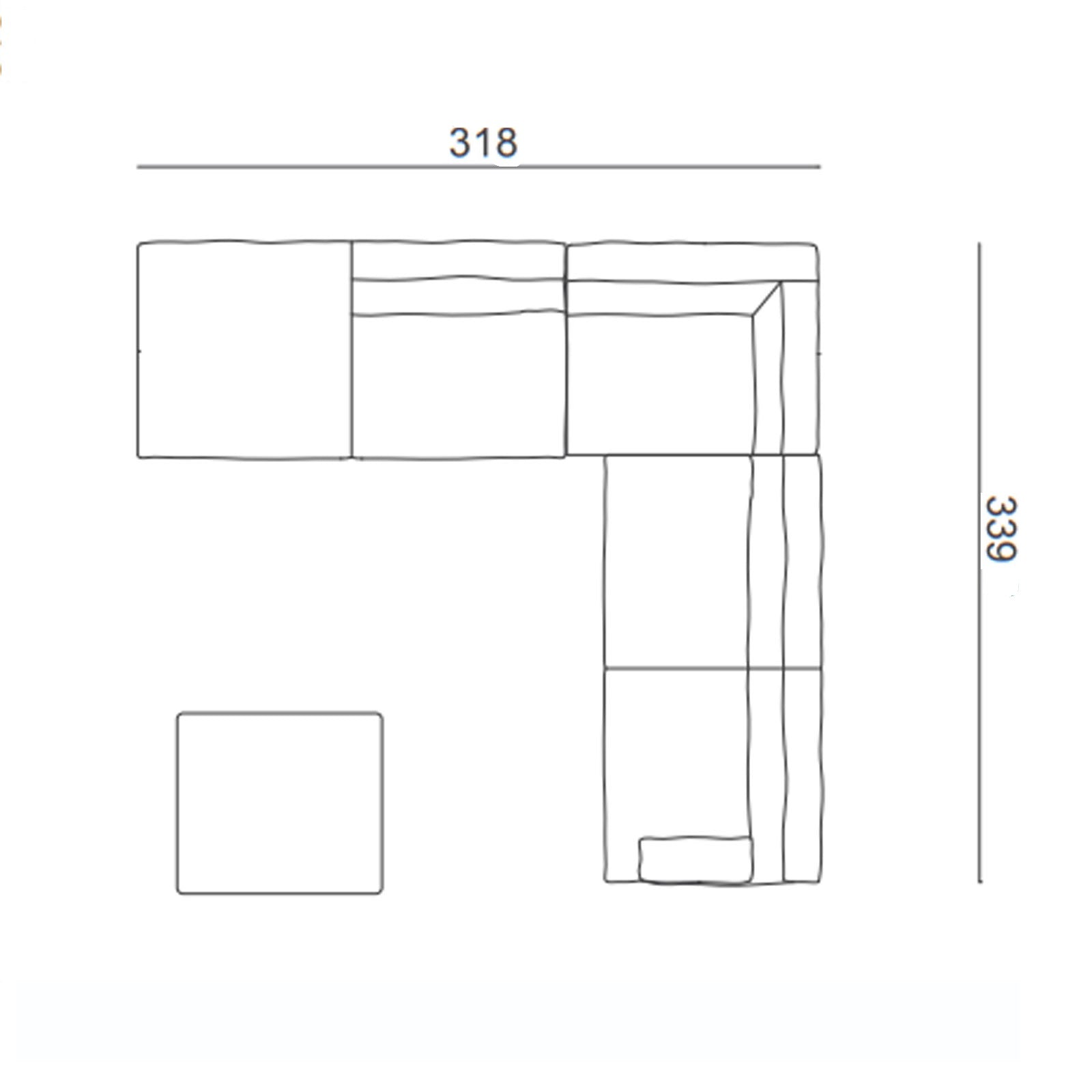 Havana Corner Sofa  Hav001 590-008