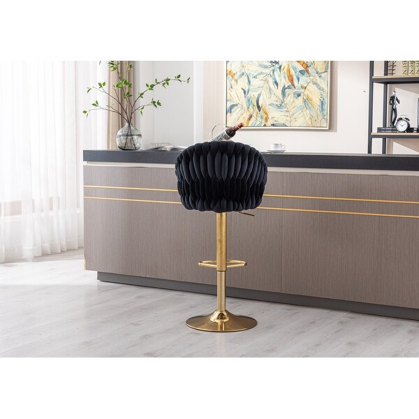 Retro Bar Stool with Footrest for Bar， Livingroom