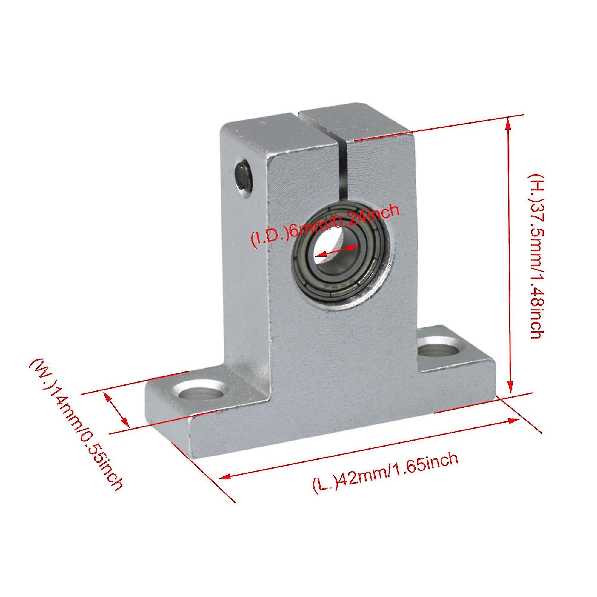 2x Aluminum Alloy Linear Rail Bearings Guide Block Sk13 For Cnc Router