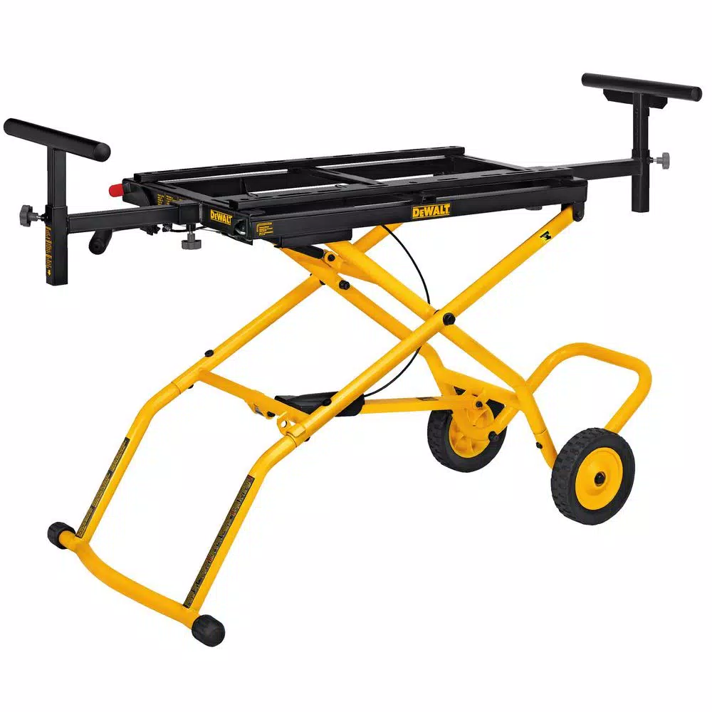 DEWALT 32-1/2 in. x 60 in. Rolling Miter Saw Stand with 300 lbs. Capacity and#8211; XDC Depot