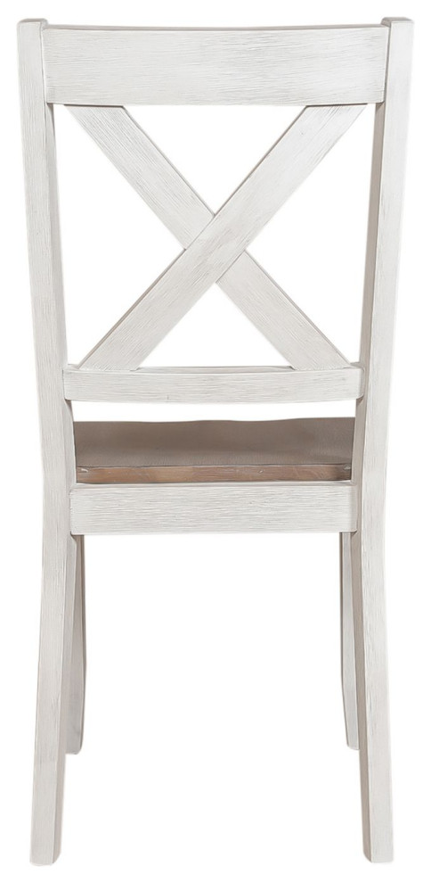 Lihensky X Back Side Chair  White   Modern   Armchairs And Accent Chairs   by Modon  Houzz