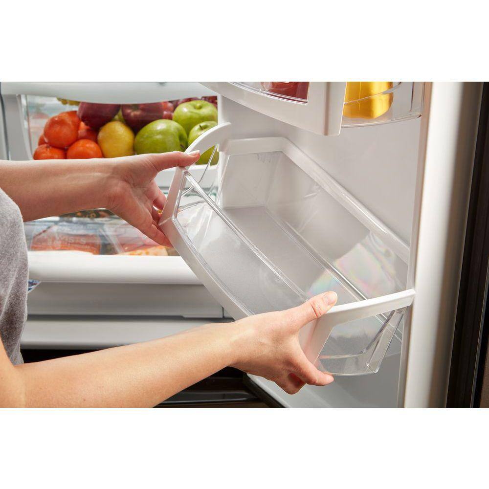 Whirlpool 25 cu. ft. French Door Refrigerator in Fingerprint-Resistant Stainless Steel WRF555SDFZ