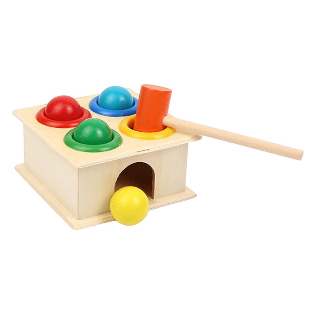 Preschool Wooden Hammering Pounding Toys - Montessori Toddlers Learning Fine Gifts for 2 Year Old boy Toddler Toys