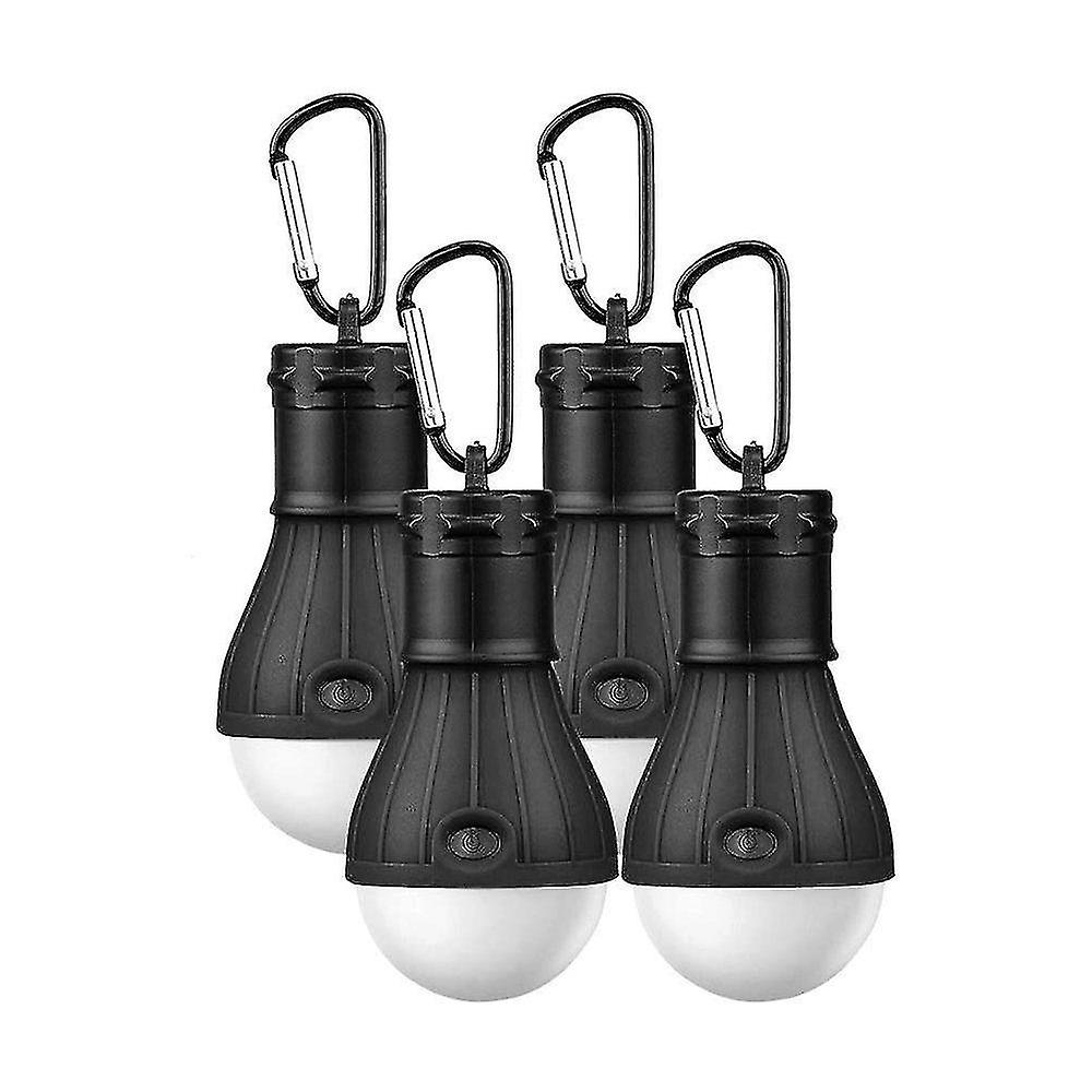 Camping Lamps Led， 4 Pcs Led Camping Lamp Camping Light With Snap Hook， Portable Lantern Tent Light Bulb Set