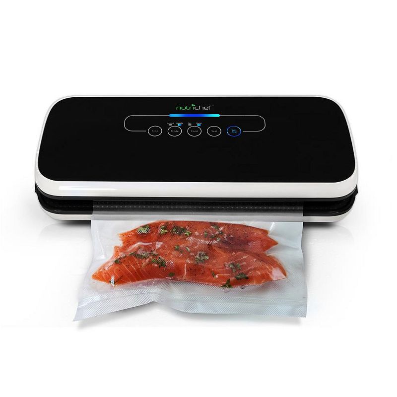 NutriChef PKVS18BK Automatic Kitchen Vacuum Sealer Preserver Machine， Black