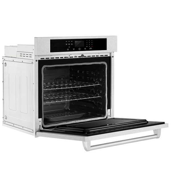 30-in Self-Cleaning Single Electric Wall Oven with Convection - Stainless Steel