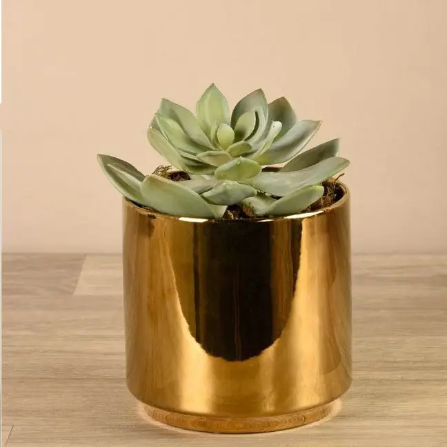 Casual Customizable Size Decorative Farmhouse Metal Pot Planter Decoration Drawing Room Metal Planter