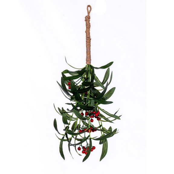 Vickerman L225717 17 Red Berry and Mistletoe Spra...