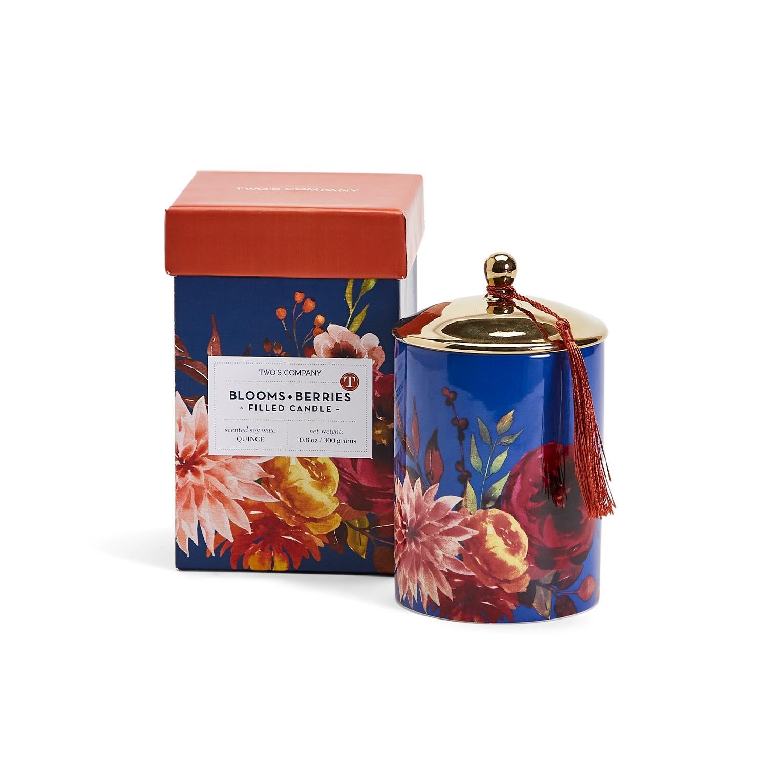 Blooms and Berries Quince Scented Lidded Candle