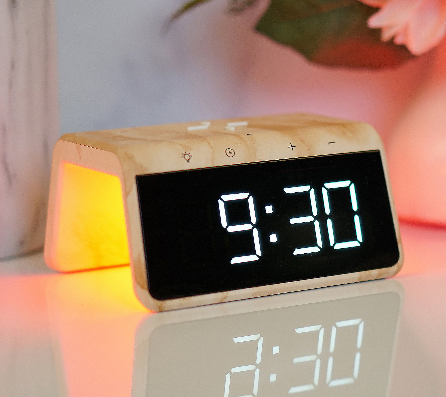 Limitless 3-in-1 Digital Alarm Clock With Wireless Charger and Light