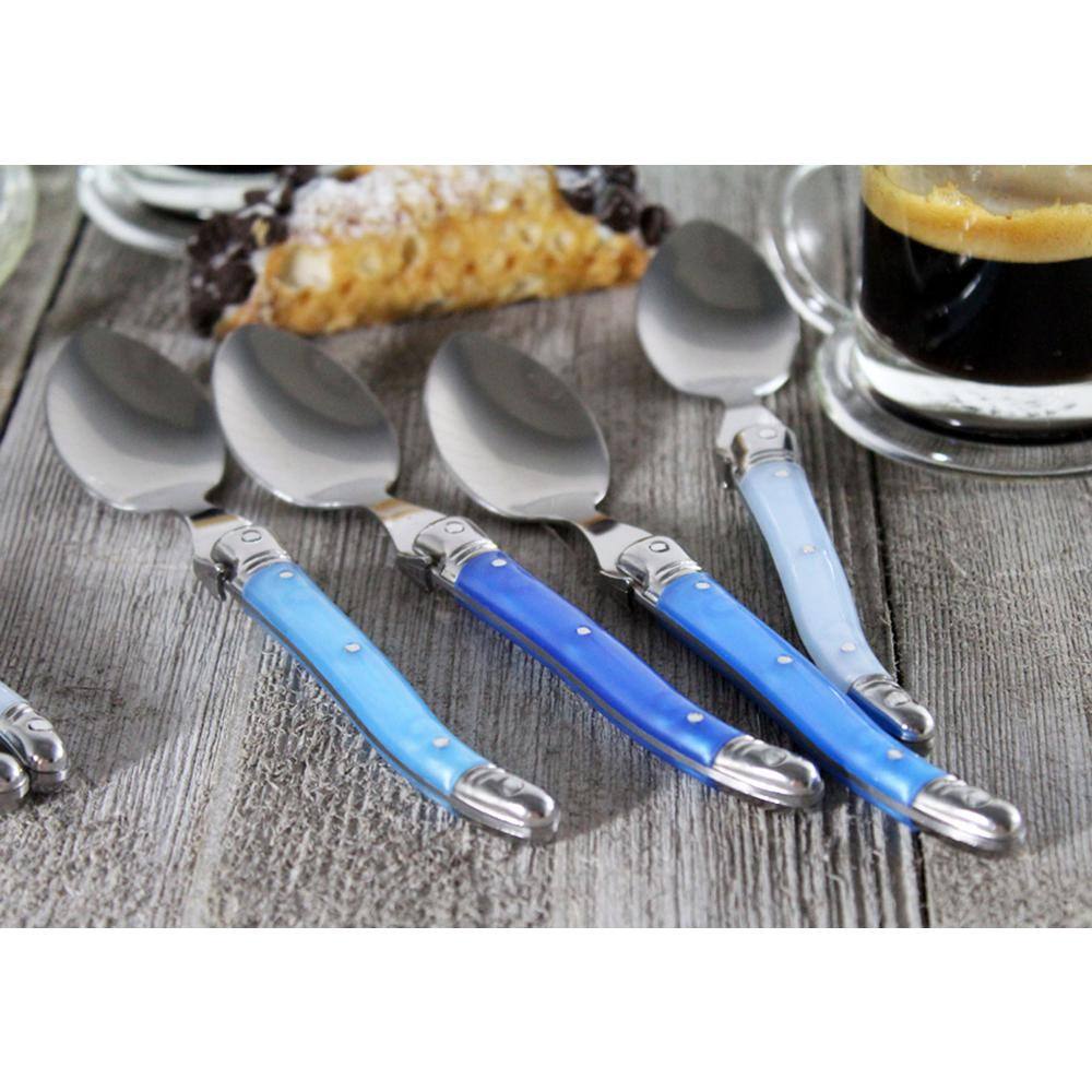 French Home Laguiole Shades of Blue Coffee Spoons (Set of 4) LG094