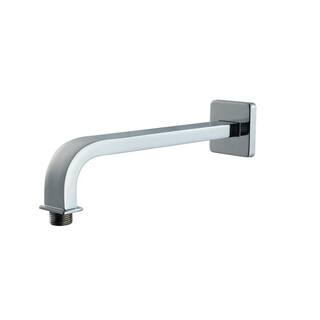 Glacier Bay Modern 10 in. Brass Square Shower Arm in Chrome HD59302-2701