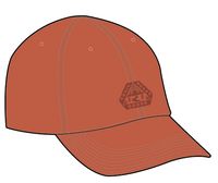 Active Organic 6 Panel Cap - Warm Orange