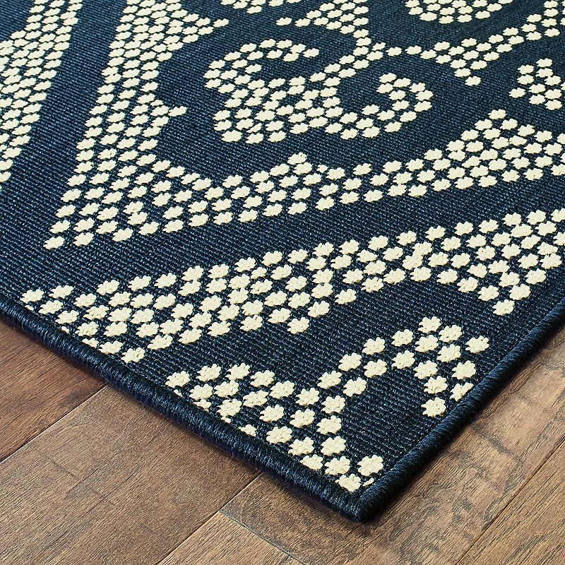 StyleHaven Mainland Medallion Panel Indoor Outdoor Rug