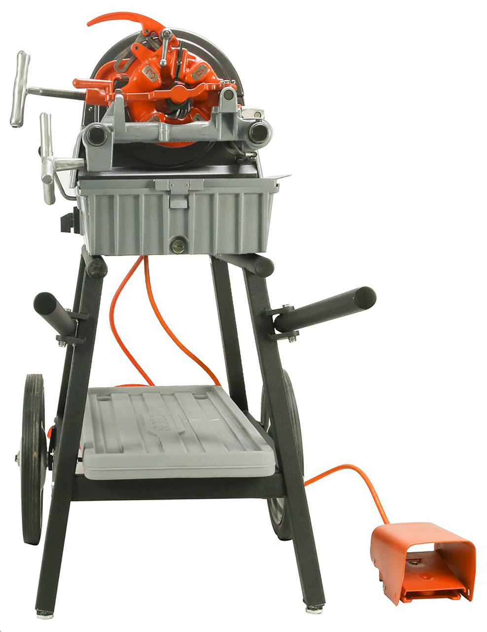 Reconditioned RIDGID 1822-I Auto Chuck Pipe Threader with 815A Dies New Cart - Affordable Tools