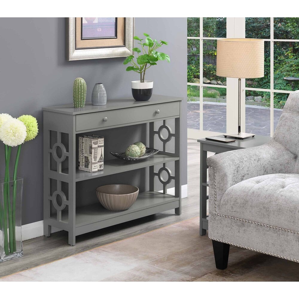 Convenience Concepts Ring 1 Drawer Console Table with Shelves