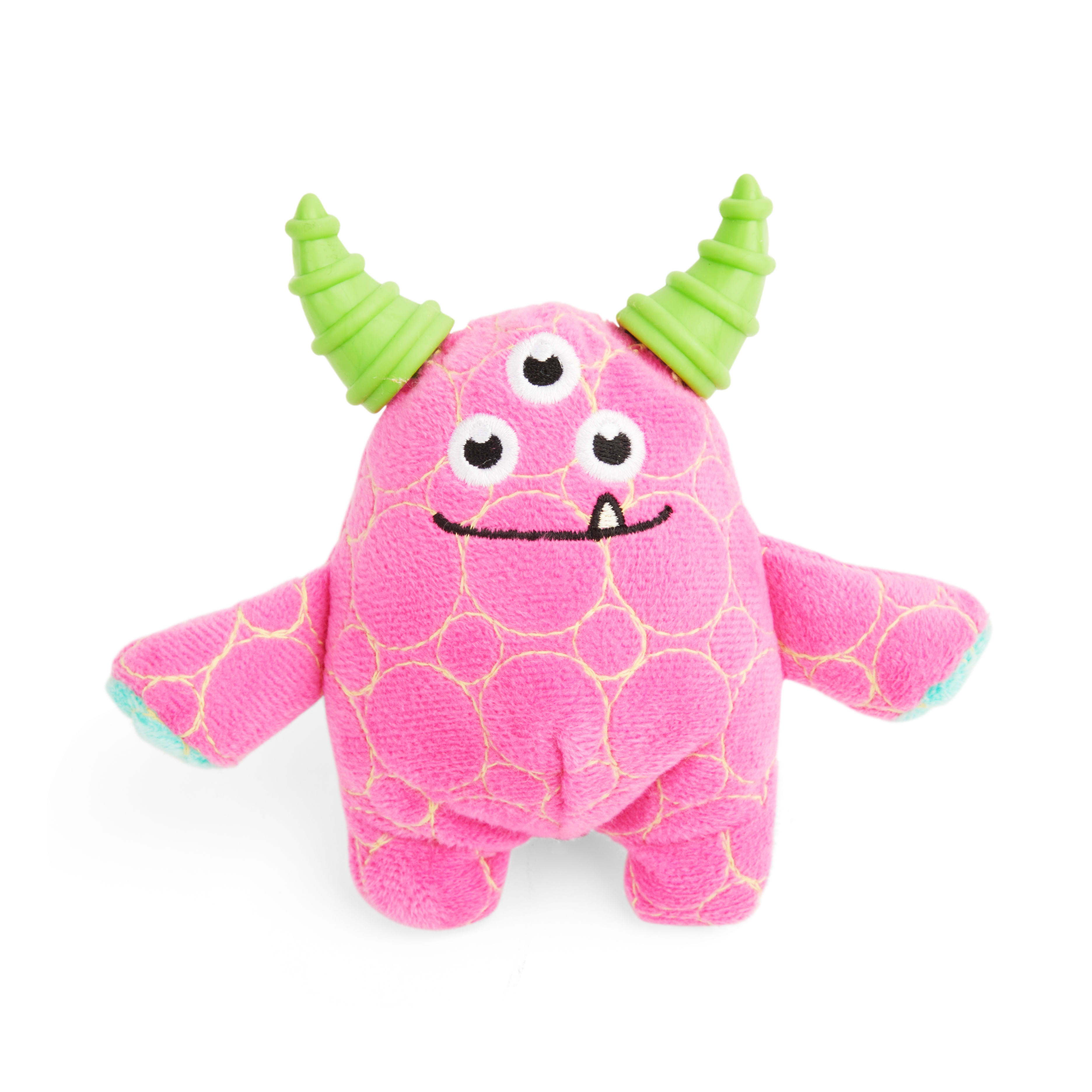 Leaps  Bounds Tough 3-eyed Monster Dog Toy， Medium