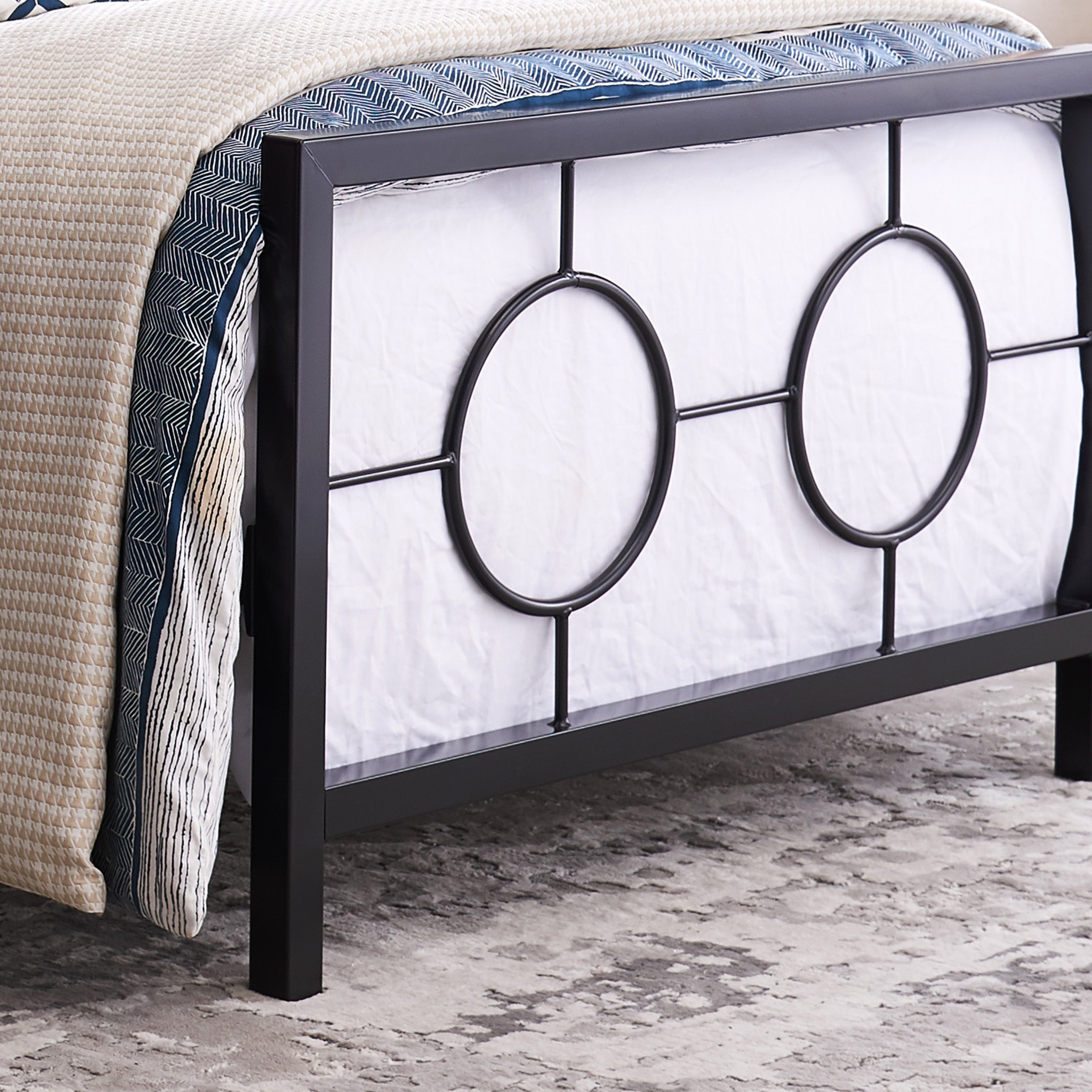 Doris Modern Iron Twin Bed