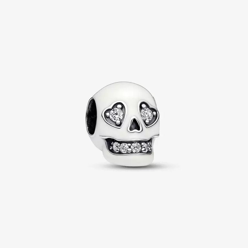 PANDORA  Glow-in-the-dark Sparkling Skull Charm