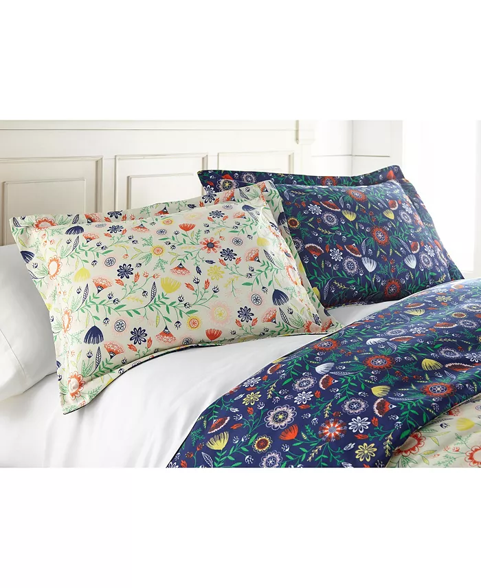 Southshore Fine Linens Boho Bloom Duvet Cover and Sham Set， Twin