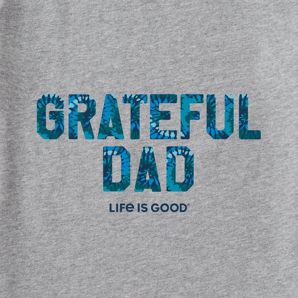 Life Is Good  Men's Grateful Dad Tie Dye Long Sleeve Crusher-Lite Tee