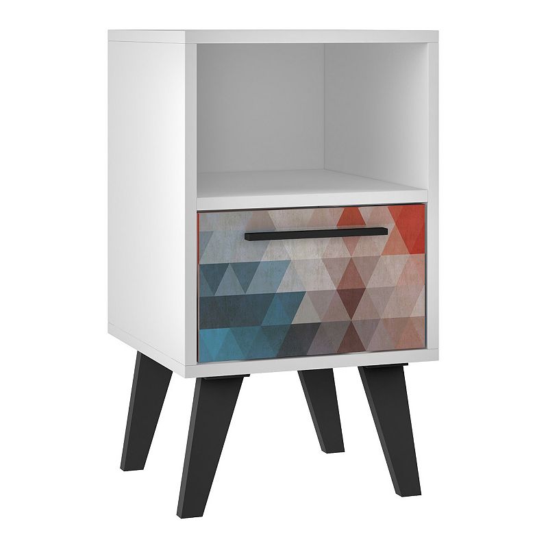 Manhattan Comfort Amsterdam 1-Shelf Nightstand