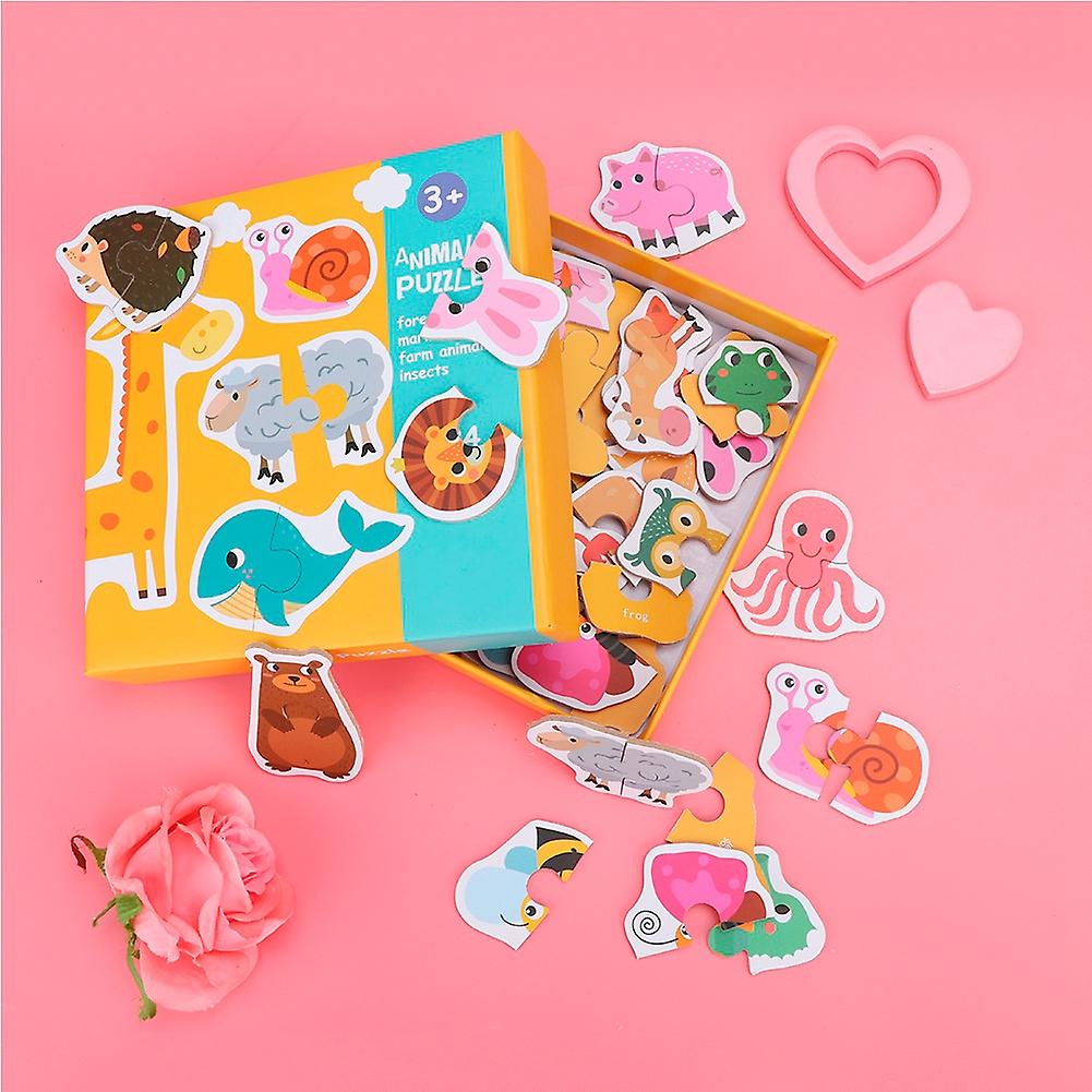 Children Matching Puzzle Early Education Matching Puzzles Kids Educational Toy (animals)