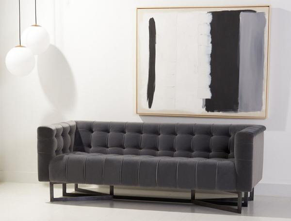 Wesson Modern Tufted Sofa   Transitional   Sofas   by Peachtree Fine Furniture  Houzz