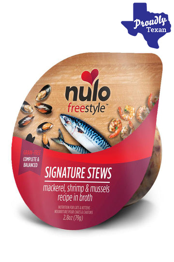 Nulo FreeStyle Mackerel， Shrimp and Mussels Stew Cat food Cup