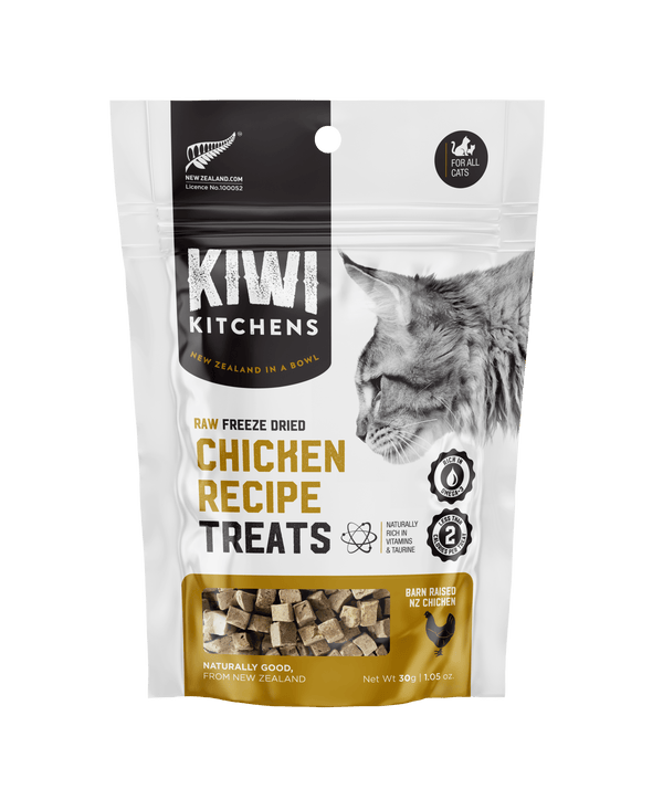 Kiwi Kitchens Raw Freeze Dried Chicken Recipe Treats for Cats